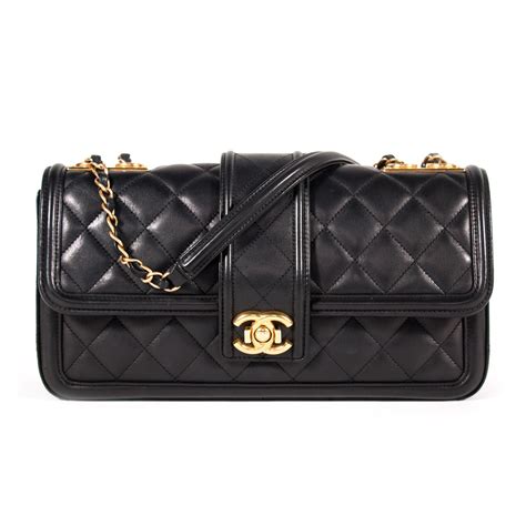 chanel elegant cc flap bag with contrast piping|best chanel flap.